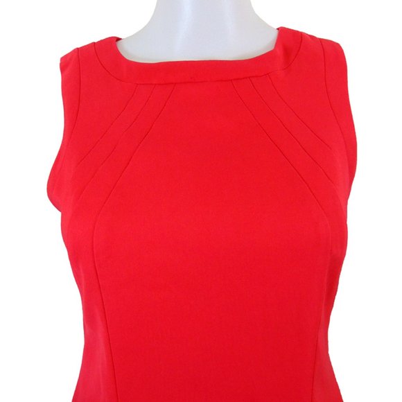 Jacob Red Sleeveless Sheath Dress - Size S - Picture 3 of 4